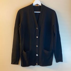 Tory Burch Black wool cardigan